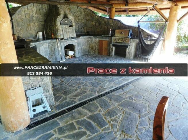 Schody z granitu, taras z piaskowca, usługi kamieniarskie