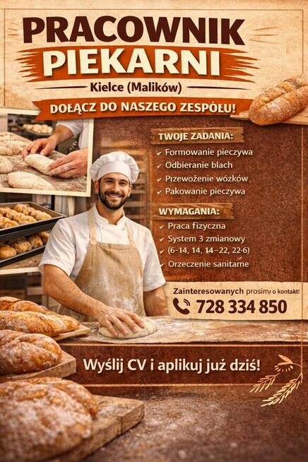 Pracownik piekarni (k/m)