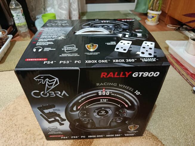 Kierownica Cobra GT900 Pro Rally, PC, PS4, Xbox + stojak