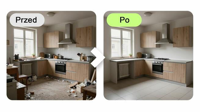 Profesjonalna edycja zdjęć wnętrz - usuń meble i przedmioty!