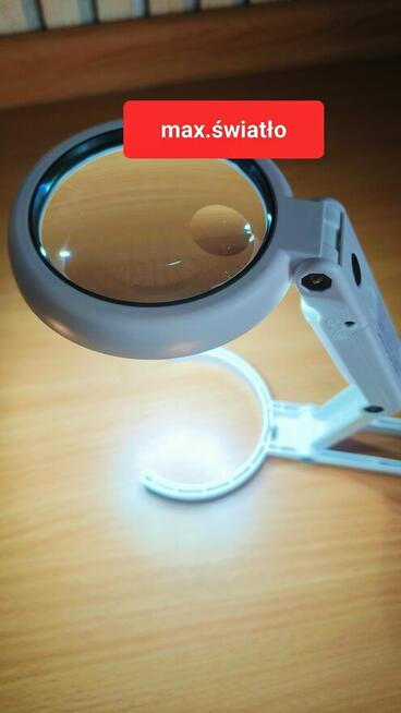Lupa stojąca LED+ kieszonkowa