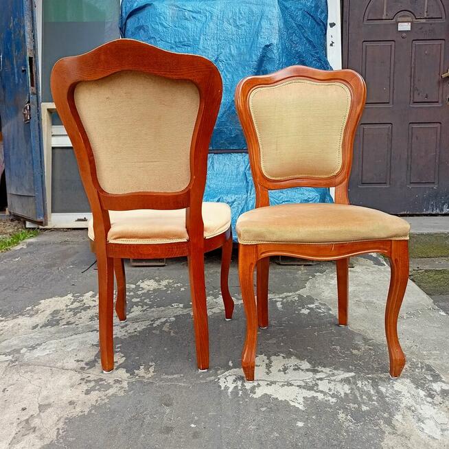 Krzesła Drewniane Medalion, Meble z Duszą, Krzesła 2 szt.