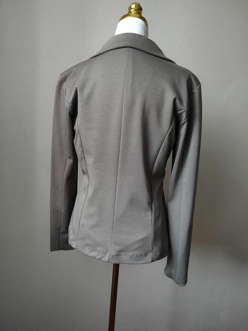 Elegancka marynarka damska, khaki fango brązowa, roz. M