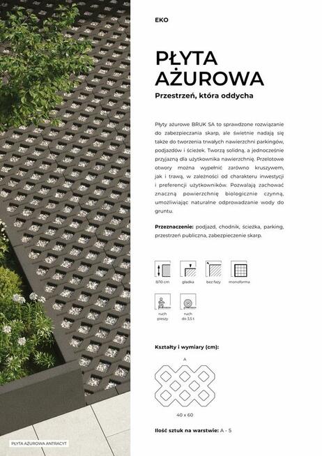 Płyta AŻUR BRUK - sprzedaż płyt ażurowych %
