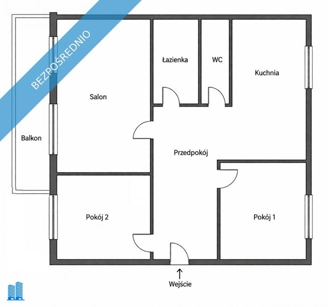 Mieszkanie 62m2 plaża jezioro las jasne