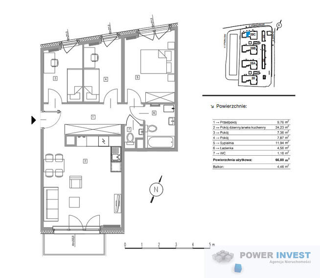 Jasne, mieszkanie 3-pokojowe z loggią, gotowe