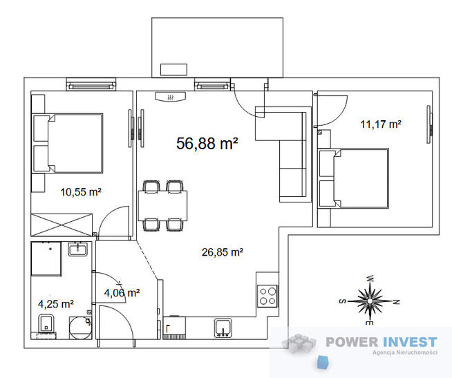 3 pokoje, ogrzewanie podłogowe, klimatyzacja