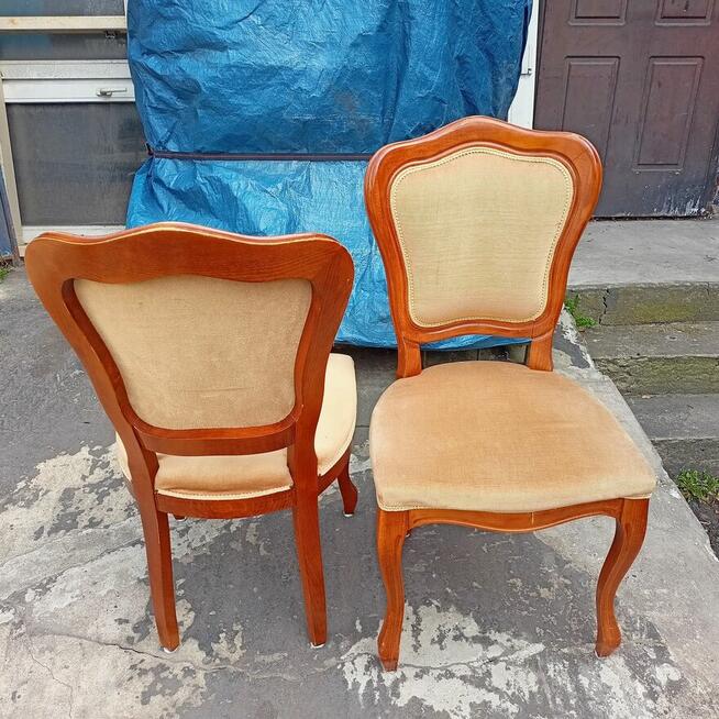 Krzesła Drewniane Medalion, Meble z Duszą, Krzesła 2 szt.