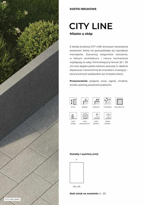 Kostka brukowa CITY LINE BRUK - sprzedaż kostki brukowej %