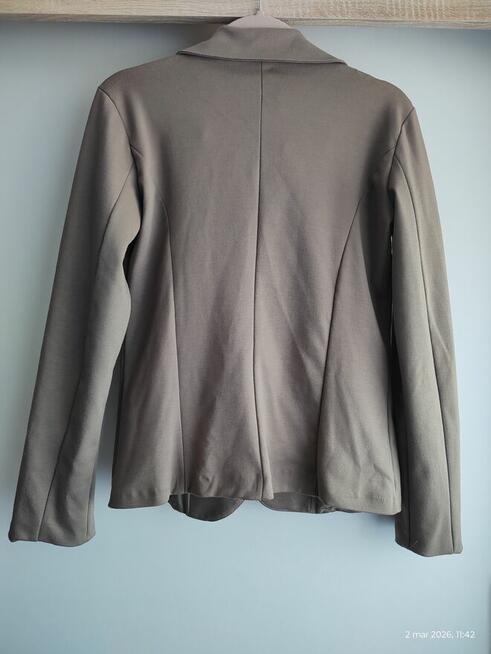 Elegancka marynarka damska, khaki fango brązowa, roz. M