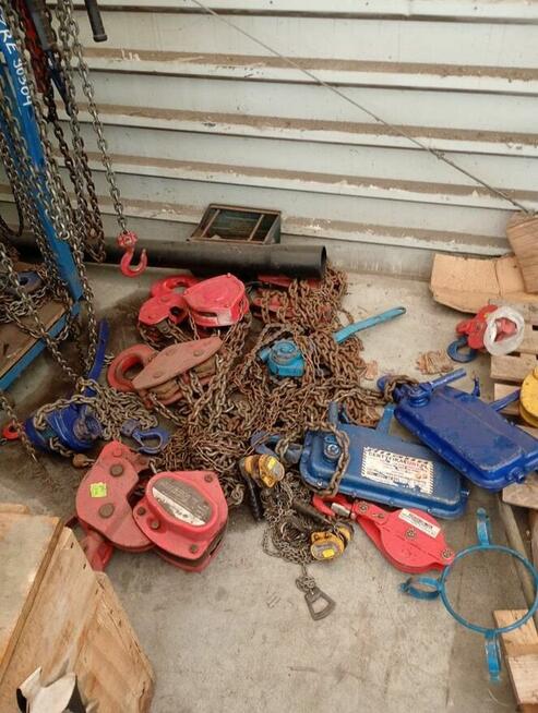 Sprzedam wciągi łańcuchowe, zblocza, liny, zawiesia