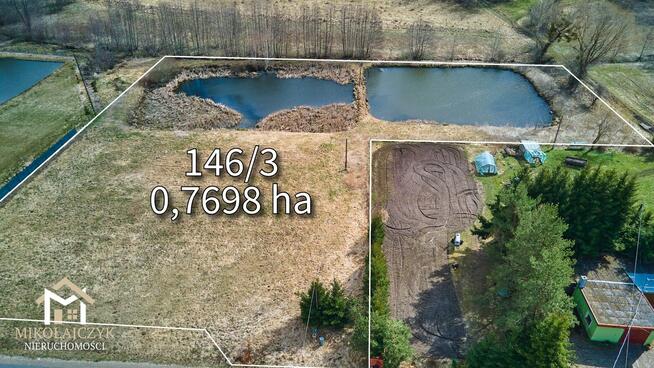 Woryny / Dom z budynkami gospodarczymi + ziemia + stawy