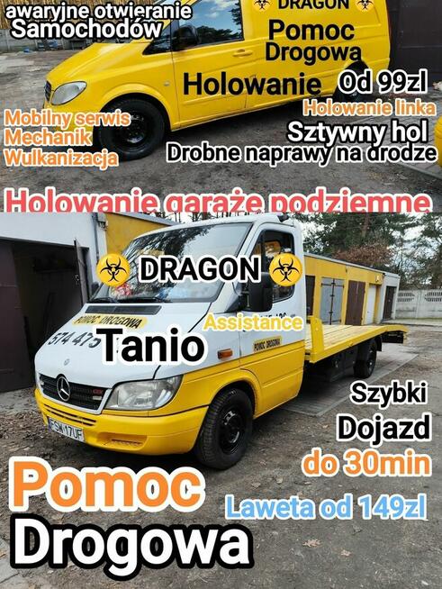 Pomoc Drogowa, laweta,mobilny mechanik, wulkanizacja