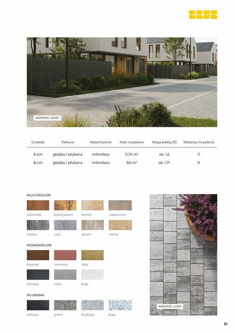 Kostka brukowa AKROPOL BRUK - sprzedaż kostki brukowej %