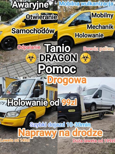 Pomoc Drogowa, Laweta,Mobilny Mechanik, Wulkanizacja