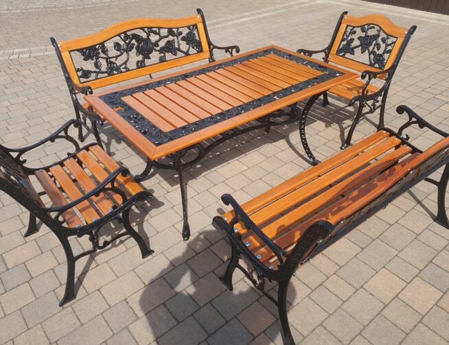 Komplet ogrodowy żeliwny