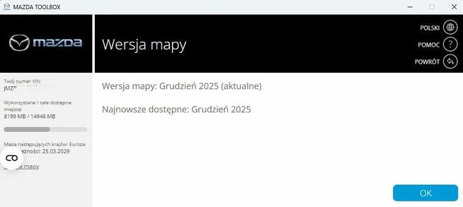 MAPA KARTA NAWIGACJA MAZDA 2026 2 3 6 CX-3 CX-5 CX-9 + 3 LAT