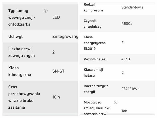 Chłodziarko-zamrażarka Amica