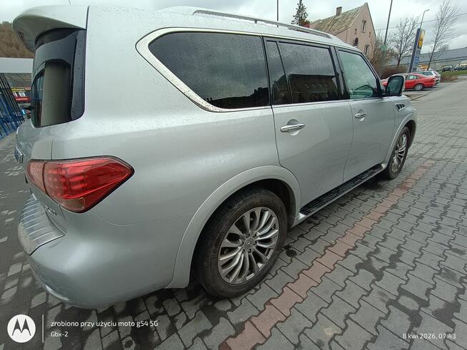 Sprzedam Srebrne Infinity QX 80 z fotelami Kapitańskimi