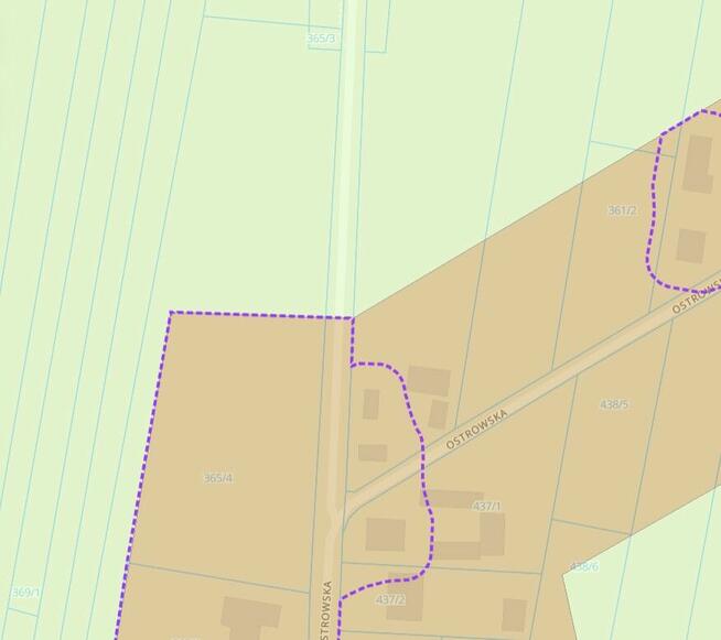 Działka 1,33 ha, połowa w strefie zabudowy wielofunkcyjnej