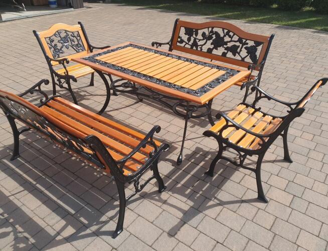 Komplet ogrodowy żeliwny