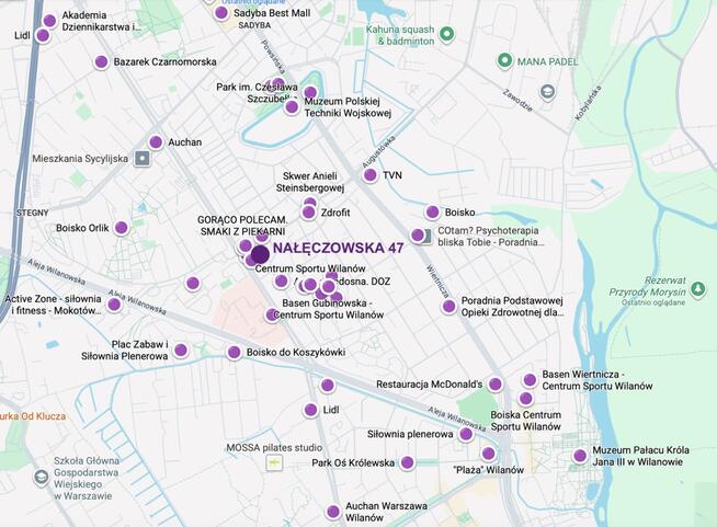 Mieszkanie 68m2 OGRÓDEK 40m2 Wilanów Sobieskiego