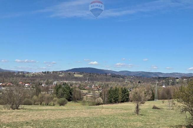 Widokowa działka blisko centrum Żywca