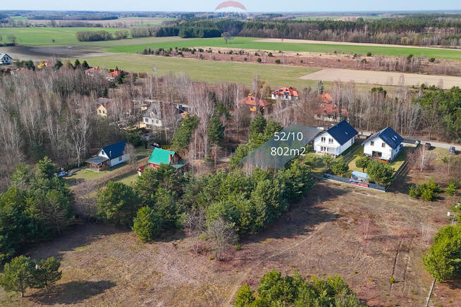 Dwie działki pod dom 1602 m² Błędowo, ul. Brzozowa