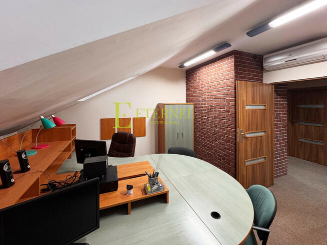 Przestrzenny lokal biurowy 119m² + strych 45m²