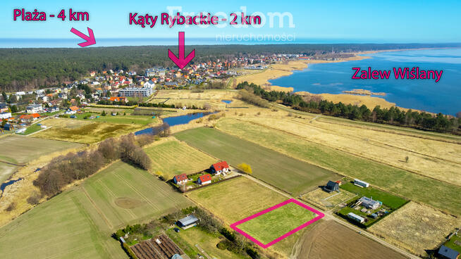 Działka budowlana na dwa domy - Zalew i Bałtyk !