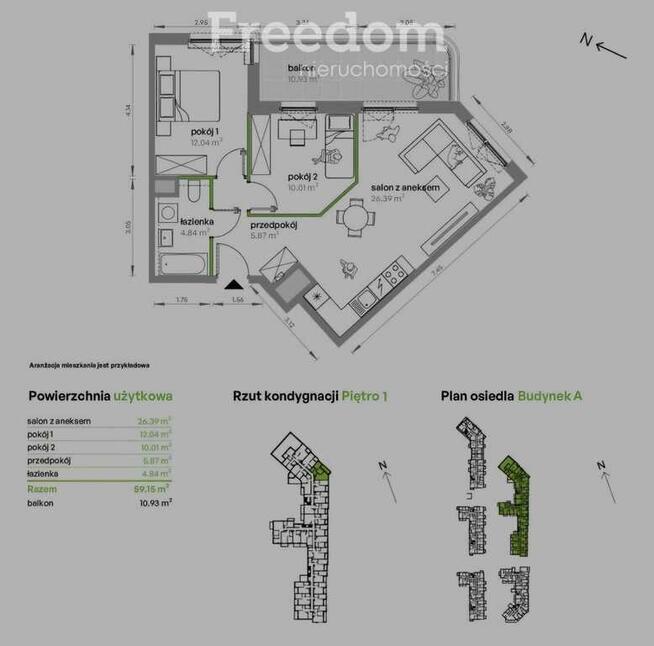 3- POKOJOWE MIESZKANIE Z DUŻYM BALKONEM