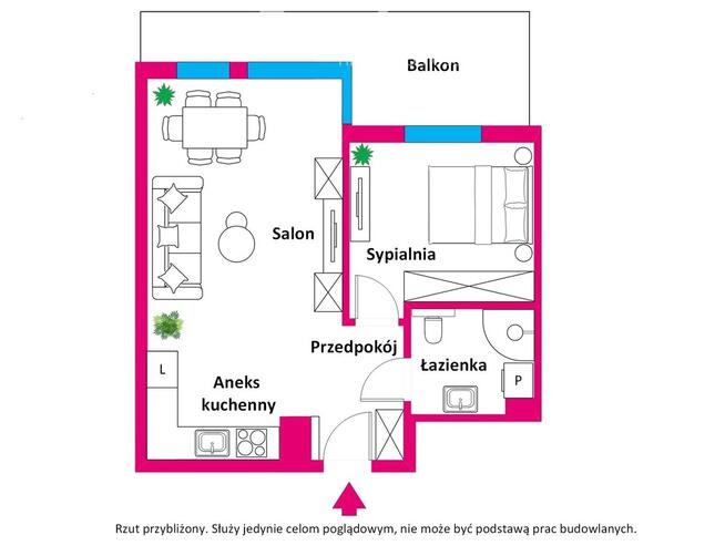 2-pokojowe mieszkanie, Osiedle Harmonia Kołobrzeg