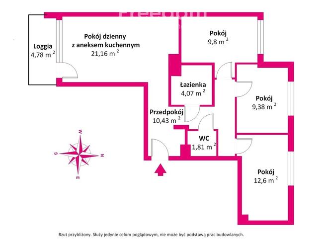 Duże przestronne mieszkanie Piaseczno