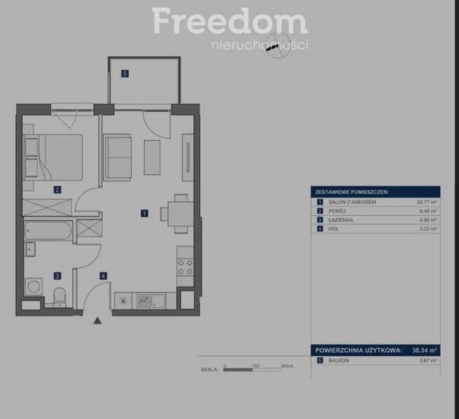 Ostatnie, 2- pokojowe mieszkania na Mokotowie