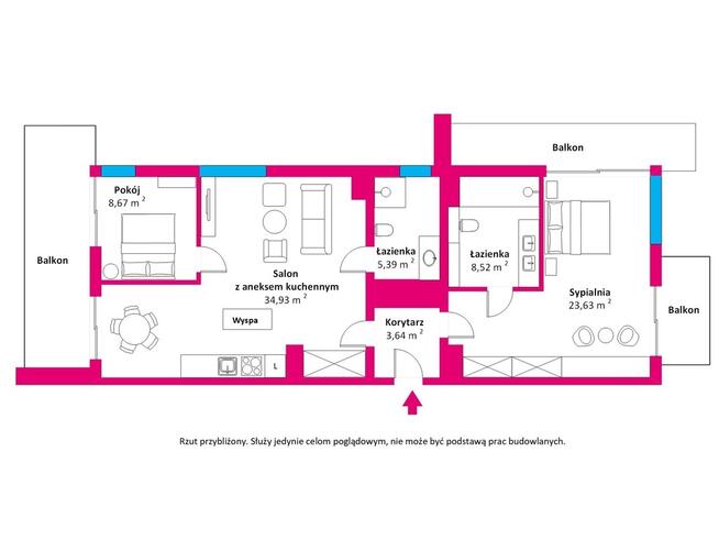 Luksusowy, przestronny apartament w Kołobrzegu