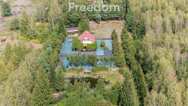 Mały dom na siedliskowej działce.