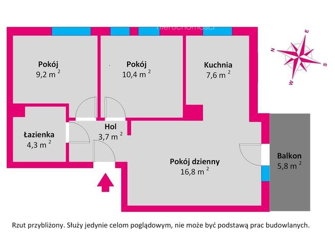 Mieszkanie! 3pokoje! Jasień! Widok na jezioro!
