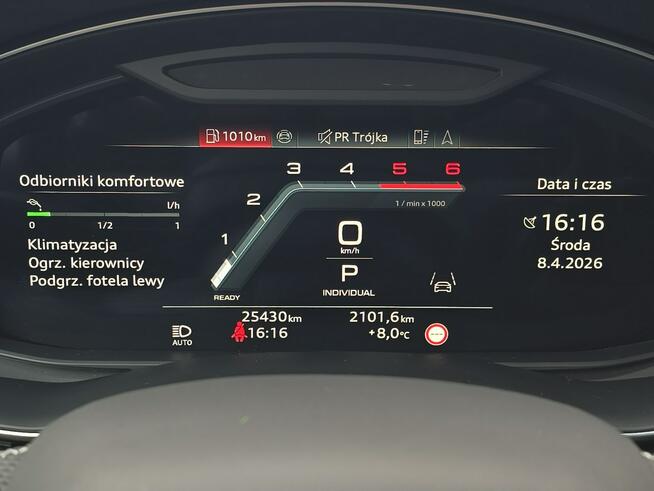 Audi Q7 MatrixLED_SkrętnaOś_Masaże_Wentylacja_HeadUp_Dociąg_Hak_360_B&O_Dociąg