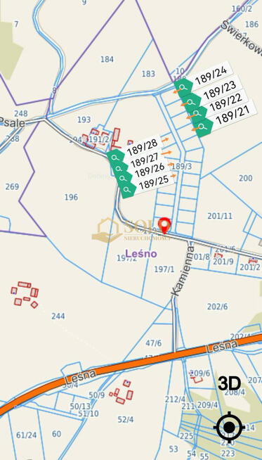 Działka budowlana Leśno gm. Szemud,