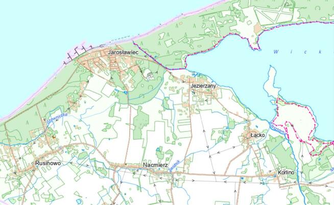 Działka inwestycyjna Jezierzany gm. Postomino