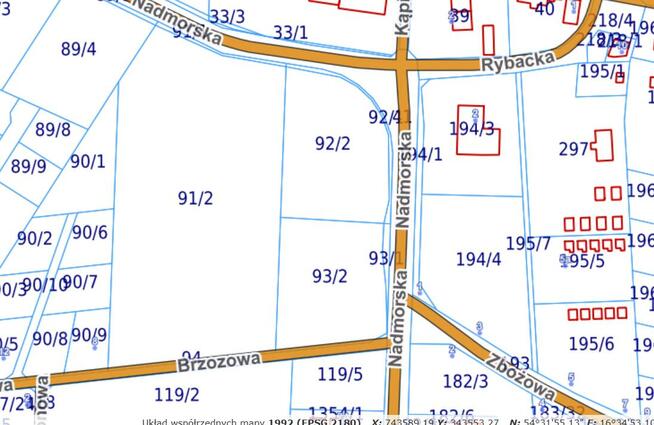 Działka inwestycyjna Jezierzany gm. Postomino