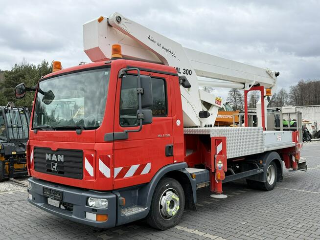 MAN TGL 7.150 Zwyżka Ruthmann T300 30m w bok 20m Mały przebieg Podnośnik Koszowy UDT Wumag GSR Palfi