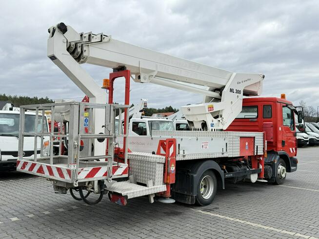 MAN TGL 7.150 Zwyżka Ruthmann T300 30m w bok 20m Mały przebieg Podnośnik Koszowy UDT Wumag GSR Palfi