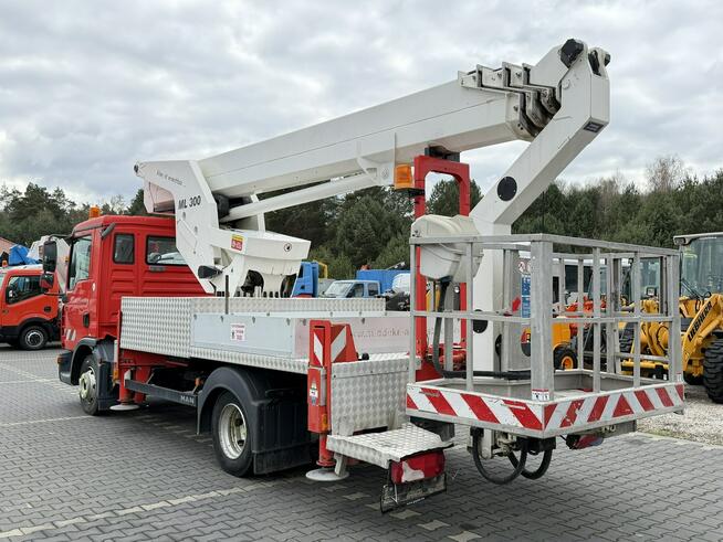 MAN TGL 7.150 Zwyżka Ruthmann T300 30m w bok 20m Mały przebieg Podnośnik Koszowy UDT Wumag GSR Palfi