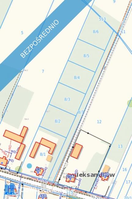 DZIAŁKI NA SPRZEDAŻ – Aleksandrów, gm. Jakubów (pow. miński)