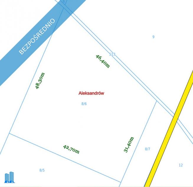 DZIAŁKI NA SPRZEDAŻ – Aleksandrów, gm. Jakubów (pow. miński)