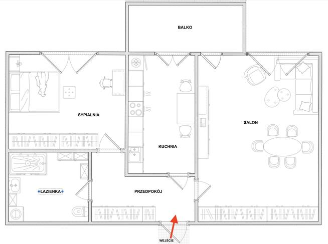 Rozkładowe Dwu Pokojowe Mieszkanie w Rydułtowach