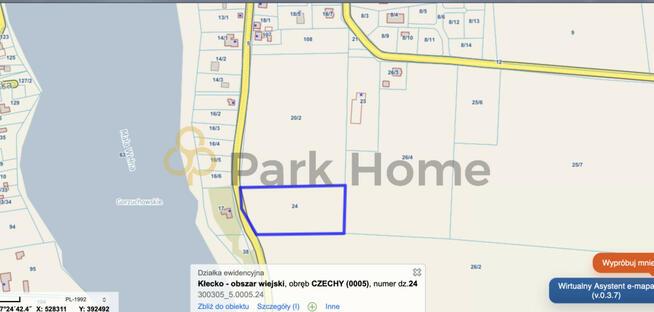 Działka budowlana Czechy gm. Kłecko,