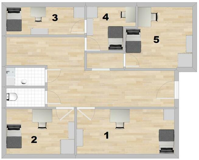 Macedońska 13, Karłowice, jasny pokój z WIFI