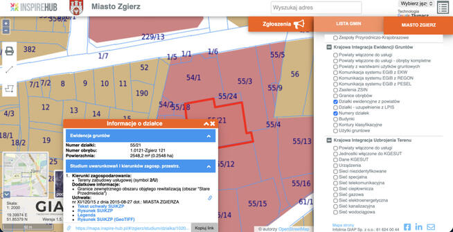 Działka inwestycyjno-usługowa w centrum Zgierza